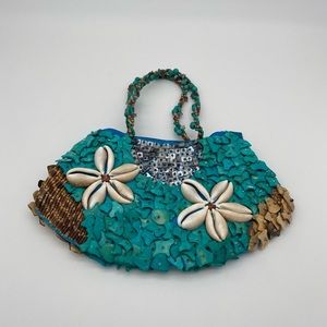 Mido Collection Coconut and Seashell Bag